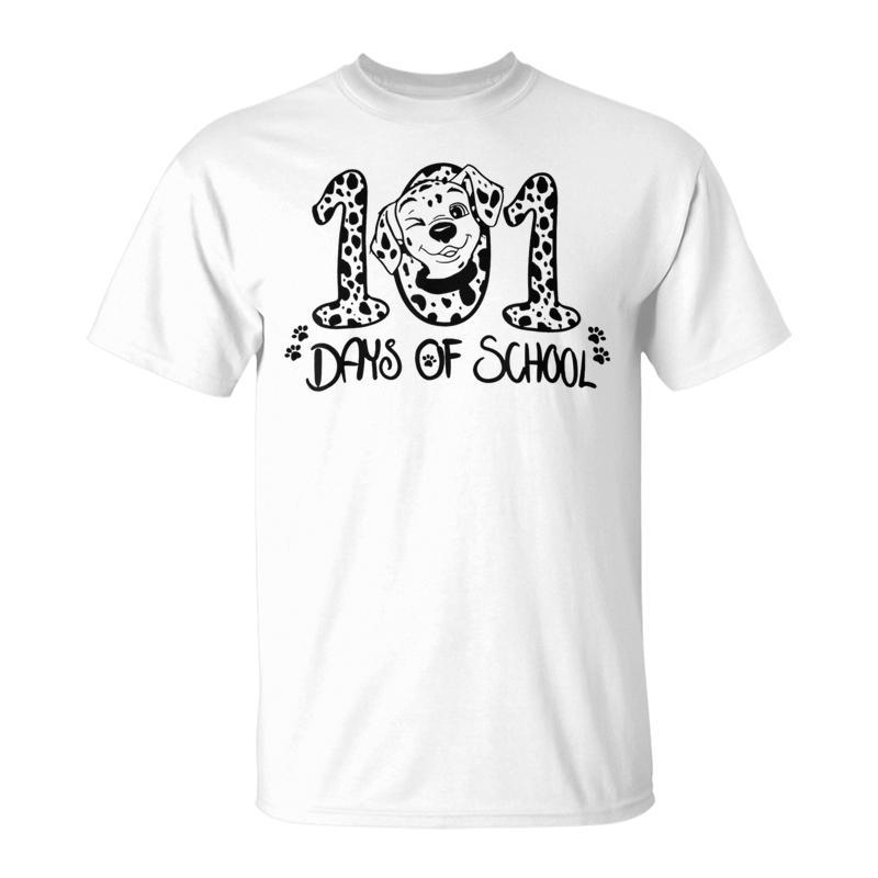 101 Days Of School Dalmatic Dog T-Shirt