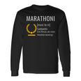 Marathoni Marathon Runner Finisher Langarmshirts Geschenkideen