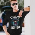 Code Ninja Programmer Coder Computer Programming Coding Langarmshirts Geschenke für Ihn