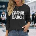 Der Mann Hinterdem Bauch German Language Langarmshirts Geschenke für Sie