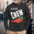 Chili Crew Lustiger Chili-Cook-Off-Gewinner Für Feinschmecker Langarmshirts Geschenke für alte Männer