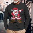 Tanzender Santa Claus Dabbing Weihnachtsmann Weihnachten Langarmshirts Geschenke für alte Männer