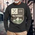 Val Thorens Les Trois Vallées Savoie France Vintage Langarmshirts Geschenke für alte Männer