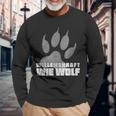 Willenskraft Wie Wolf In Wildnis In 7 Vs Kanada Langarmshirts Geschenke für alte Männer
