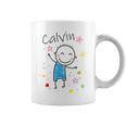 Cartoon Charakter Tassen für Kinder, Calvin Design mit Sternen & Glitzer