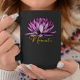 Lotusblüte Namaste Schwarzes Tassen, Entspannendes Yoga-Motiv Tee Lustige Geschenke