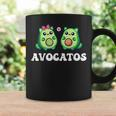 Avogato Avocado Paar Katze Kätzchenegan Avocatos Tassen Geschenkideen