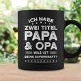 Ich Habe Zwei Titel: Papa & Opa Schwarzes Tassen für Männer Geschenkideen