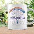 Paraglider Text Auf Parachute Mit Paraglider Flies In Gray Tassen Geschenkideen