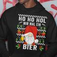 Ho Ho Hol Mir Mal Ein Bier Christmas Slogan Hoodie Lustige Geschenke