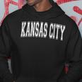 Kansas City Ks Kansas Usa Vintage Sport Varsity Style Hoodie Lustige Geschenke
