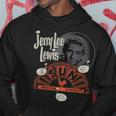 Sun Records X Jerry Lee Lewis Circle Portrait Distressed Hoodie Lustige Geschenke