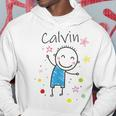 Cartoon Charakter Hoodie für Kinder, Calvin Design mit Sternen & Glitzer Lustige Geschenke