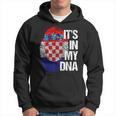 Croatia Hrvatska Flag Home Roots Fingerprint Dna Hoodie