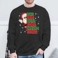 Christmas Ich Bin Nur Zum Essen Hier Santa Black Sweatshirt Geschenke für alte Männer