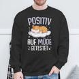 Hamster Positiv Auf Müde Tested Sweatshirt Geschenke für alte Männer