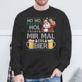 Ho Ho Hol Mir Mal Ein Bier Ugly Christmas Sweater Sweatshirt Geschenke für alte Männer