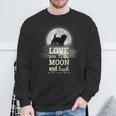 Katzenliebhaber Mond Sweatshirt Love You to The Moon and Back Geschenke für alte Männer