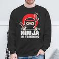 Lustiges Ninja Kampfsport Kinder Sweatshirt Geschenke für alte Männer