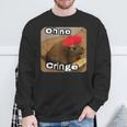 Oh No Cringe Cat French Baguette Internet Cat Meme Sweatshirt Geschenke für alte Männer