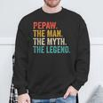Pepaw Der Mann Der Mythos Die Legende Grandpaintage Sweatshirt Geschenke für alte Männer