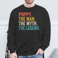 Poppy Der Mann Der Mythos Die Legende -Intage-Vatertag Sweatshirt Geschenke für alte Männer