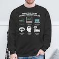 Things Die Ich In Meiner Freizeit Mache Tractor Sweatshirt Geschenke für alte Männer