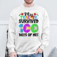 Meine Schüler Haben 100 Tage Meines 100 Schultages Überlebt Sweatshirt Geschenke für alte Männer