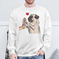 Pug Love Dog Holder Idea Sweatshirt Geschenke für alte Männer