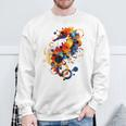 Seepferdchen Abstrakte Tier Geometrische Kunst Seepferdchen Sweatshirt Geschenke für alte Männer