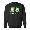 Avogato Avocado Paar Katze Kätzchenegan Avocatos Sweatshirt