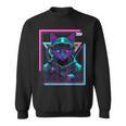 Cyberpunk Cat Kitty Punker Futuristic Cyber Punk Sweatshirt