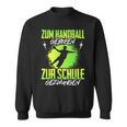 Handballgeborenes Kindershirt - Zur Schule Gezwungen, Handball-Sweatshirt