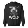 Willenskraft Wie Wolf Motivation Outdoor Survival Sweatshirt