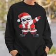 Dabbing Santa Claus With Christmas Hat Santa Claus Sweatshirt Geschenke für Ihn