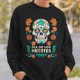 Dia De Los Muertos Mexico Sugar Skull Black S Sweatshirt Geschenke für Ihn