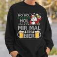 Ho Ho Hol Mir Mal Ein Bier Ugly Christmas Sweater Sweatshirt Geschenke für Ihn