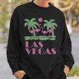 Las Vegas Flamingo Palmenmotiv Sweatshirt, Trendiges Sommeroutfit Geschenke für Ihn