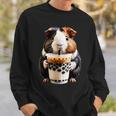 Meerschweinchen Boba Bubble Milk Tea Kawaii Cute Animal Lover Sweatshirt Geschenke für Ihn
