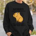 Niedliche Capibara Sprüche Capybara With Water Pig Blue Sweatshirt Geschenke für Ihn