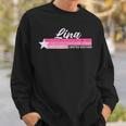 Rosaintage Lina Name Retro Für Mädchen Sweatshirt Geschenke für Ihn