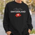 Switzerland Flag Hiking Holiday Switzerland Swiss Flag Sweatshirt Geschenke für Ihn
