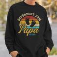Vintage Retro Befördert Zum Papa 2024 Sweatshirt Geschenke für Ihn