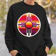 Zia-Symbol Im Retromodernenintage-Stil Im Bundesstaat New Mexico Sweatshirt Geschenke für Ihn