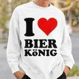 Ich Liebe Bierkönig German Sweatshirt Geschenke für Ihn