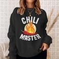 Chili Master Chilli Scharf Essen Geschenk Scoville Pepperoni Sweatshirt Geschenke für Sie
