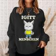 Igitt Menschen Katze Lustige Spruch Katzen Sweatshirt Geschenke für Sie