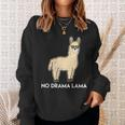 No Drama Lama Fun For Lama & Alpaka Fans Sweatshirt Geschenke für Sie