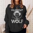 Willenskraft Wie Wolf Motivation Outdoor Survival Sweatshirt Geschenke für Sie