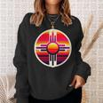 Zia-Symbol Im Retromodernenintage-Stil Im Bundesstaat New Mexico Sweatshirt Geschenke für Sie